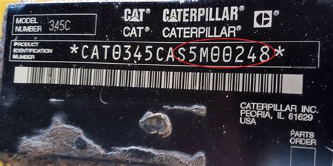 check caterpillar serial number